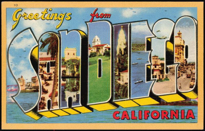 Greetings from San Diego Large Letter