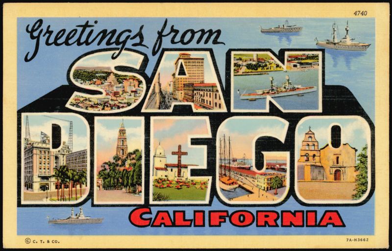 Greetings from San Diego Large Letter