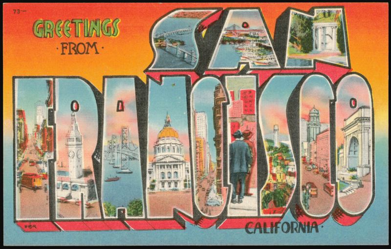 Greetings From San Francisco Large Letter