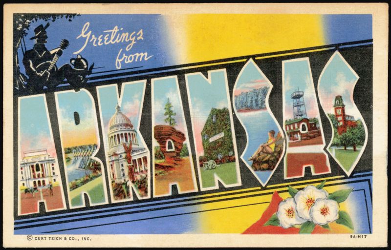 Greetings from Arkansas Large Letter