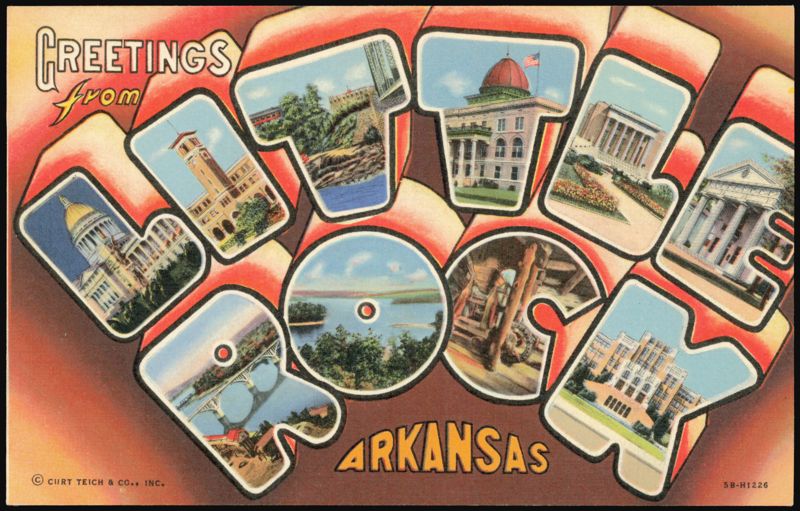 Greetings From Arkansas Large Letter