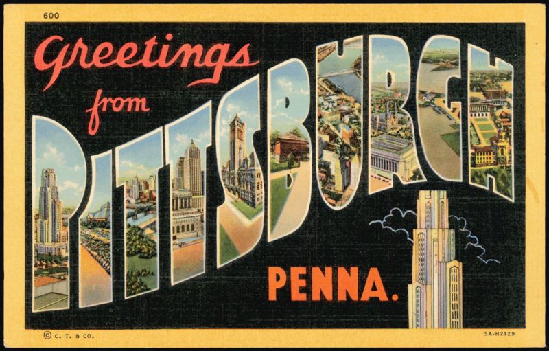 Greetings from Pittsburgh PENNA. Large Letter Pennsylvania
