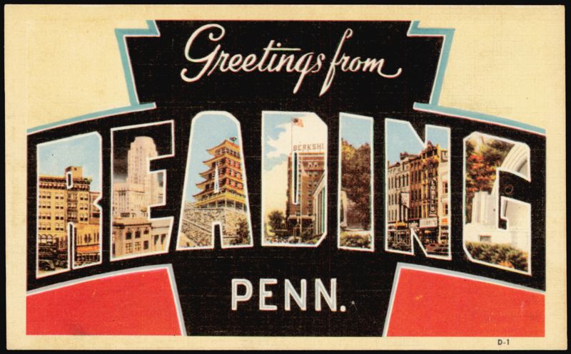 Greetings from Reading, Penn. Large Letter Pennsylvania