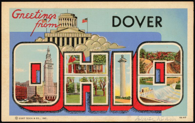 Greetings from Dover, Ohio Large Letter