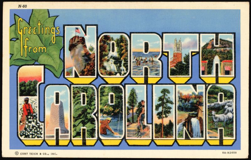 Greetings from North Carolina Large Letter