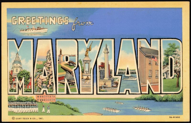 Greetings from Maryland Large Letter