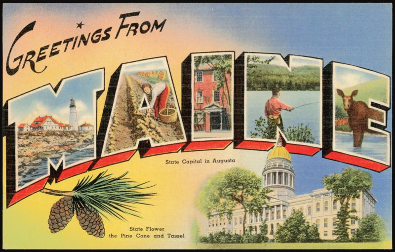 Greetings From Maine Large Letter