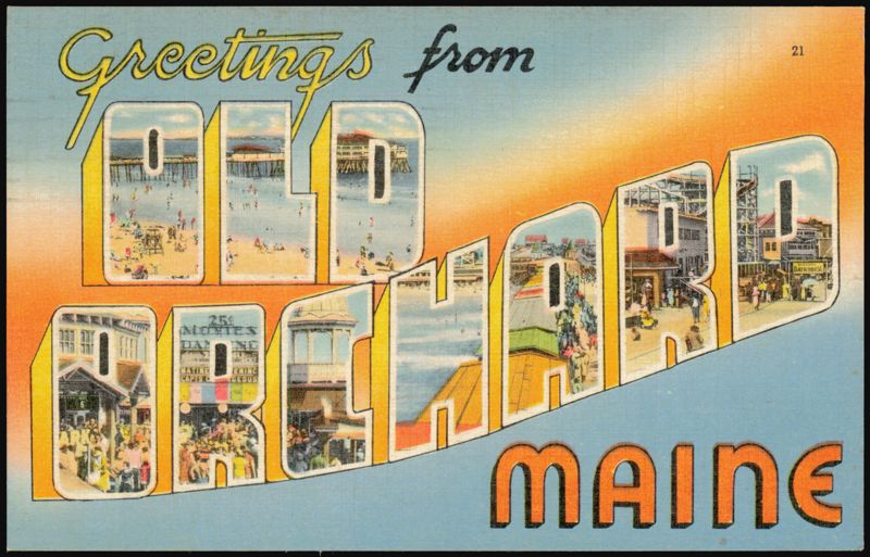 Greetings from Old Orchard Large Letter Old Orchard Beach Maine