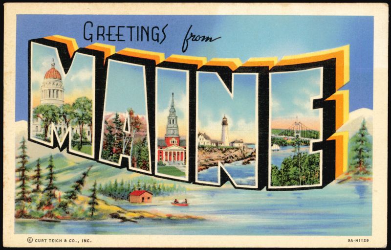 Greetings from Maine Large Letter