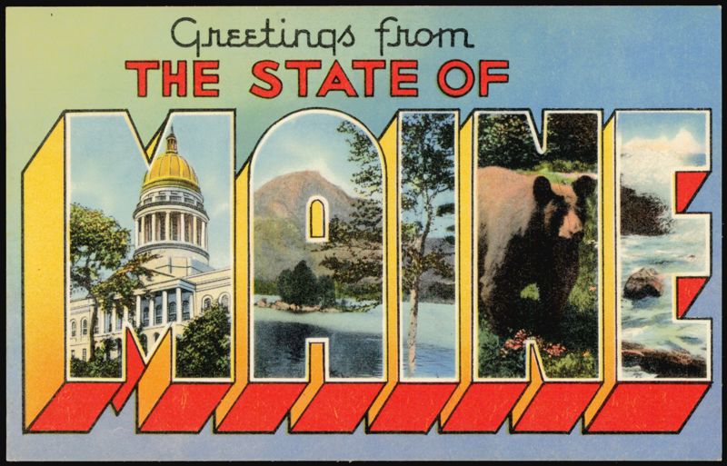 Large Letter Greetings from Maine