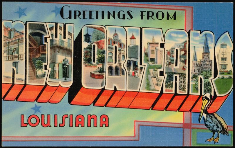 Greetings From New Orleans Large Letter