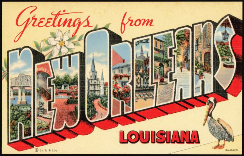 Greetings from New Orleans Large Letter
