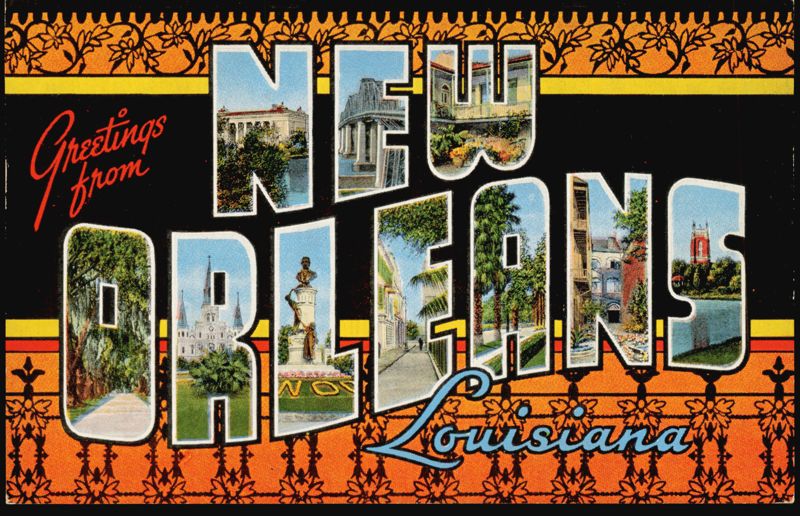 Greetings from New Orleans Louisiana Large Letter