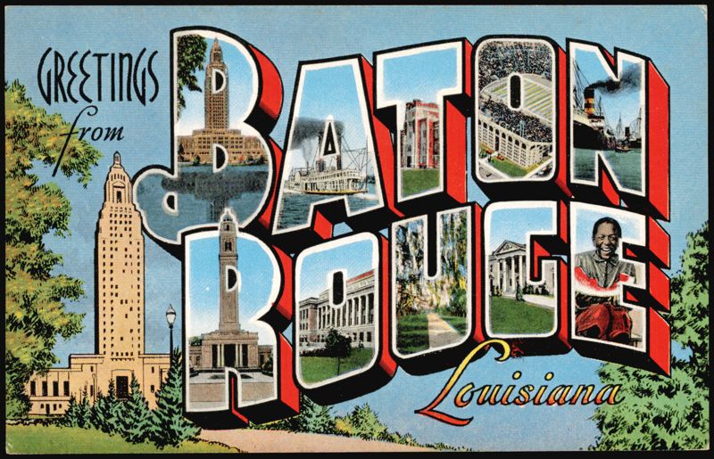 Greetings from Baton Rouge Large Letter Louisiana