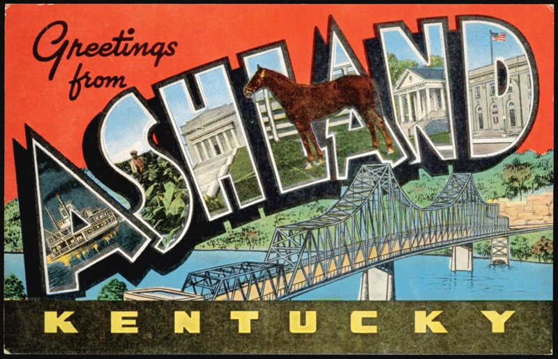 Greetings from Ashland Kentucky Large Letter with Views