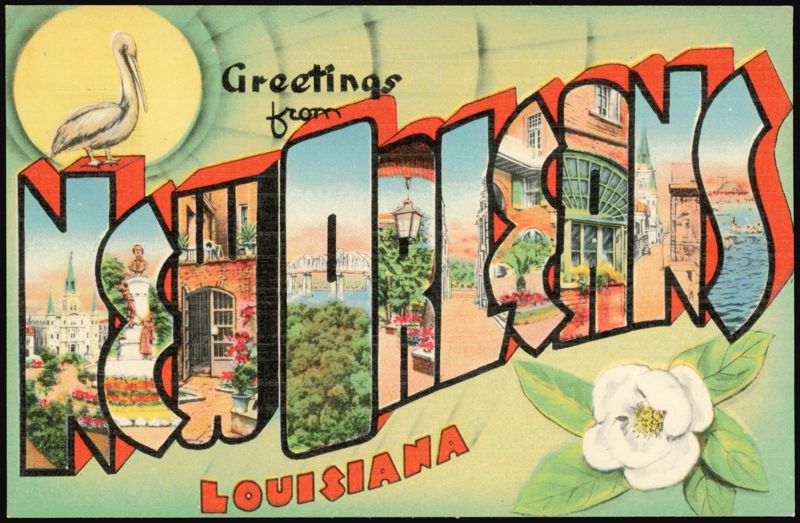 Greetings from New Orleans Large Letter
