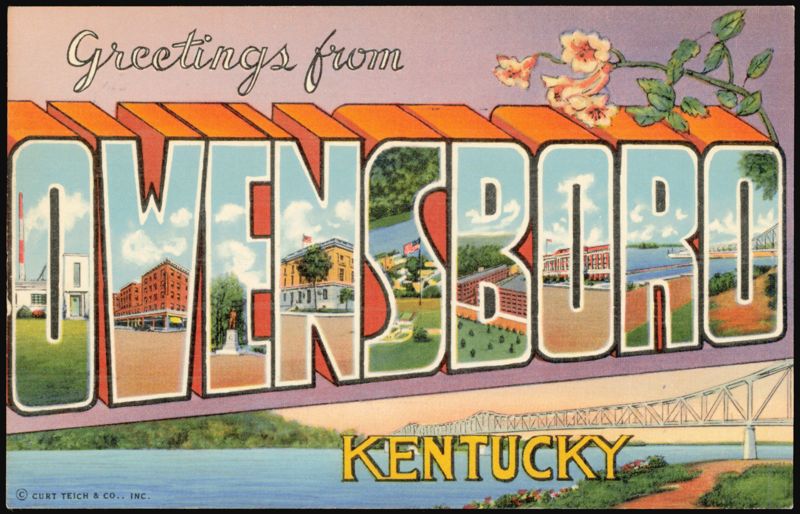 Greetings from Owensboro Kentucky Large Letter