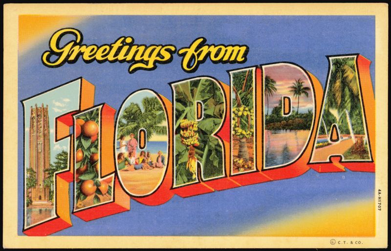 Greetings from Florida Large Letter