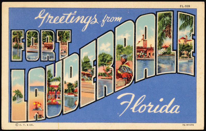 Greetings from Fort Lauderdale Large Letter Florida