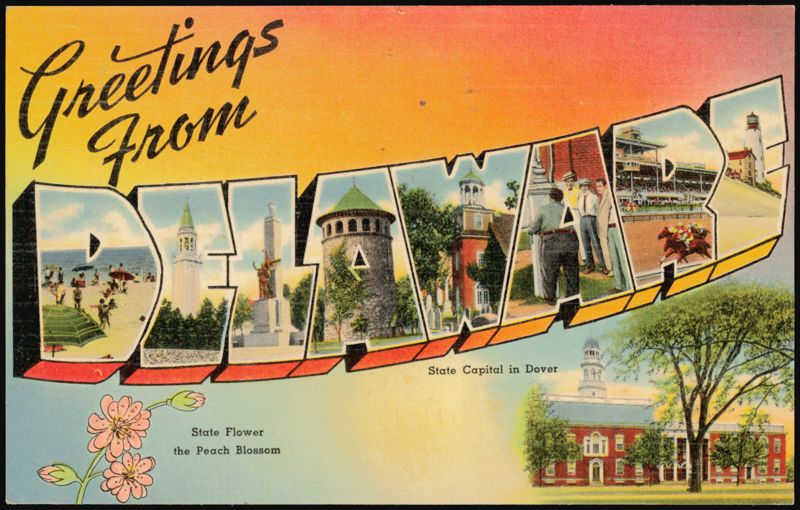 Greetings From Delaware Large Letter