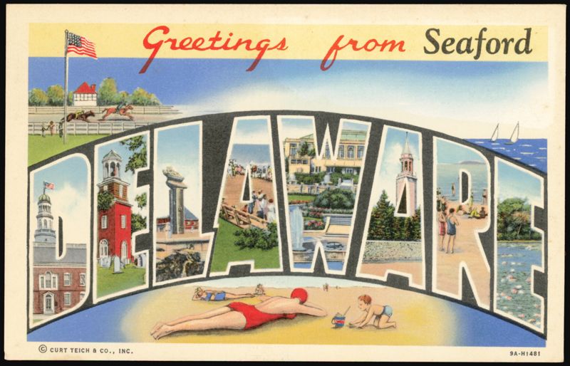 Greetings from Seaford Large Letter Delaware