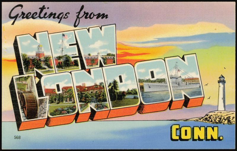 Greetings from New London, Large Letter Connecticut