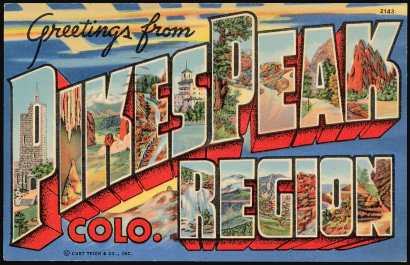 Greetings from Pike Peak Region Large Letter