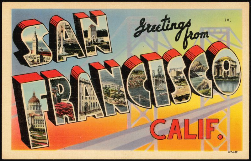 Greetings from San Francisco Large Letter
