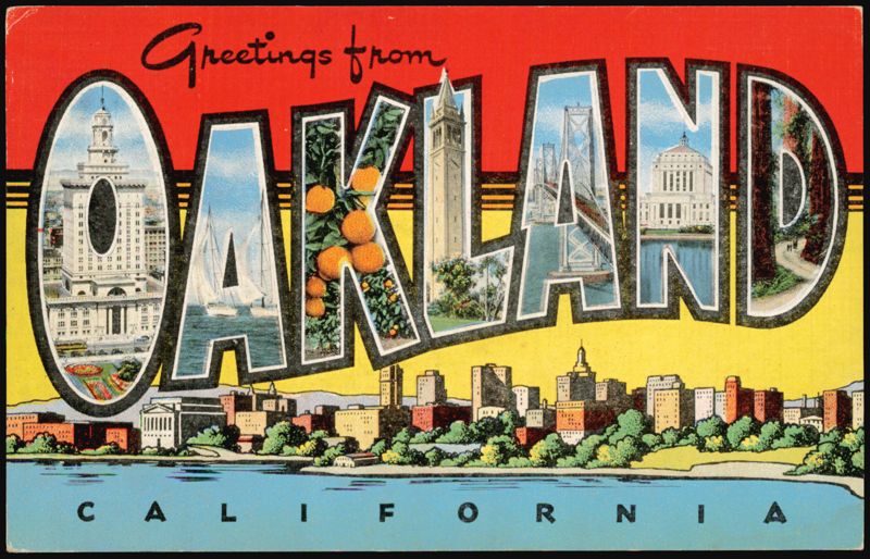 Greetings from Oakland California Large Letter