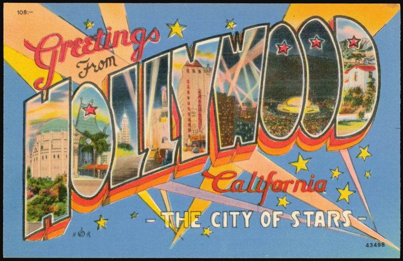 Greetings from Hollywood The City of Stars California