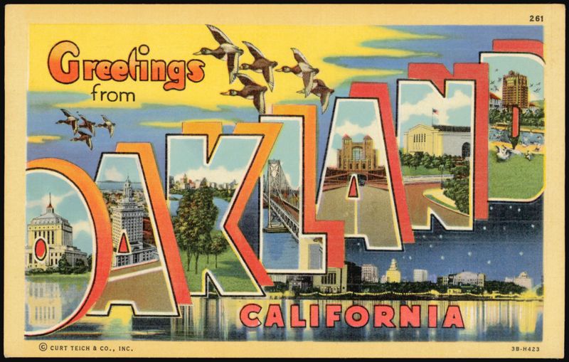 Greetings from Oakland California Large Letter
