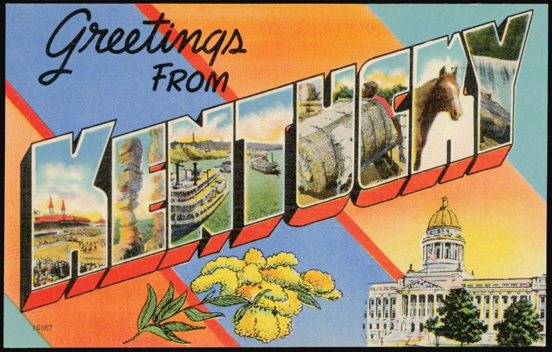 Greetings From Kentucky Large Letter Scenes