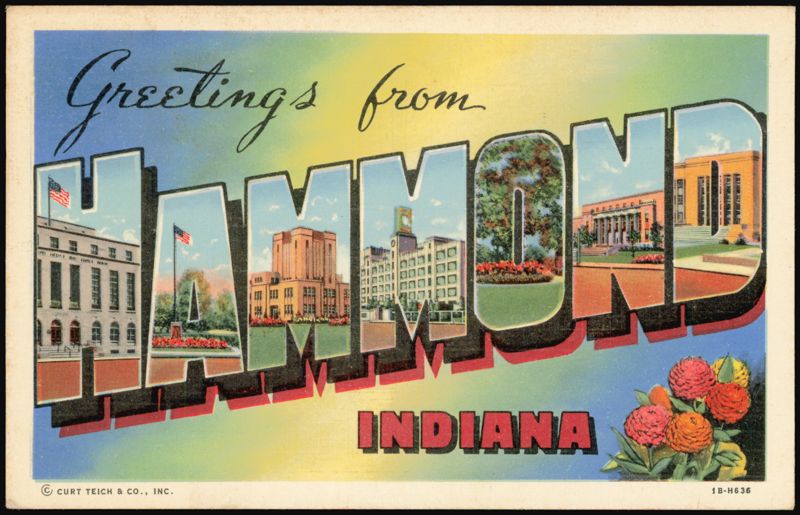 Large Letter Greetings from Hammond Indiana