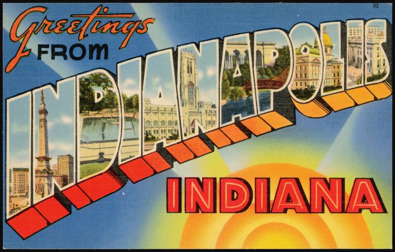Greetings From Indianapolis Large Letter