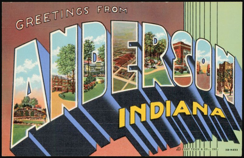 Greetings From Anderson, Indiana Large Letter