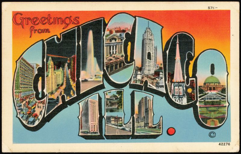Greetings from Chicago Large Letter