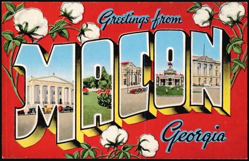 Greetings from Macon, Georgia Large Letter