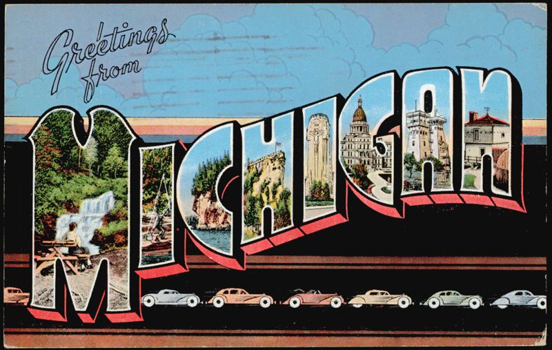 Greetings from Michigan Large Letter