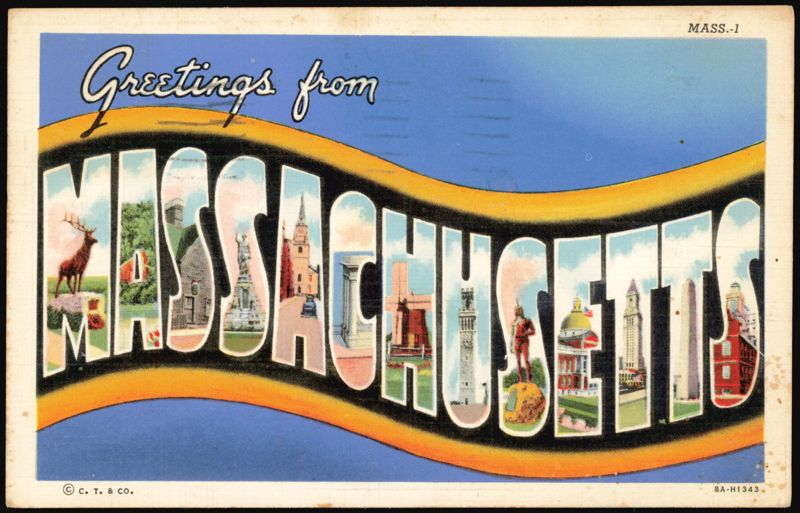 Greetings from Massachusetts Large Letter