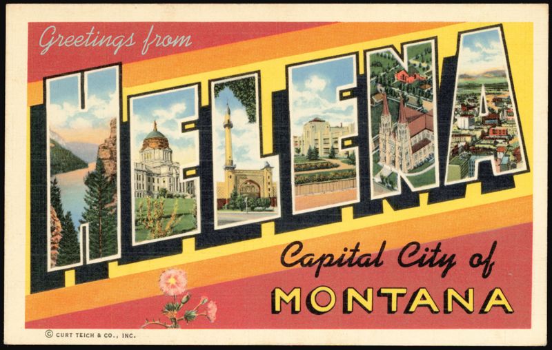 Greetings from Helena Large Letter Montana
