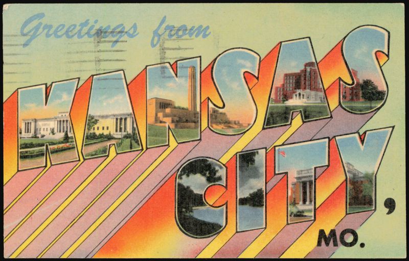 Greetings from Kansas City Large Letter Missouri