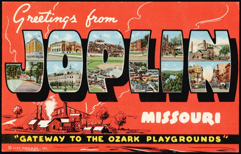 Greetings from Joplin Missouri Large Letter