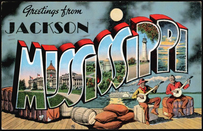 Greetings from Jackson Mississippi Large Letter