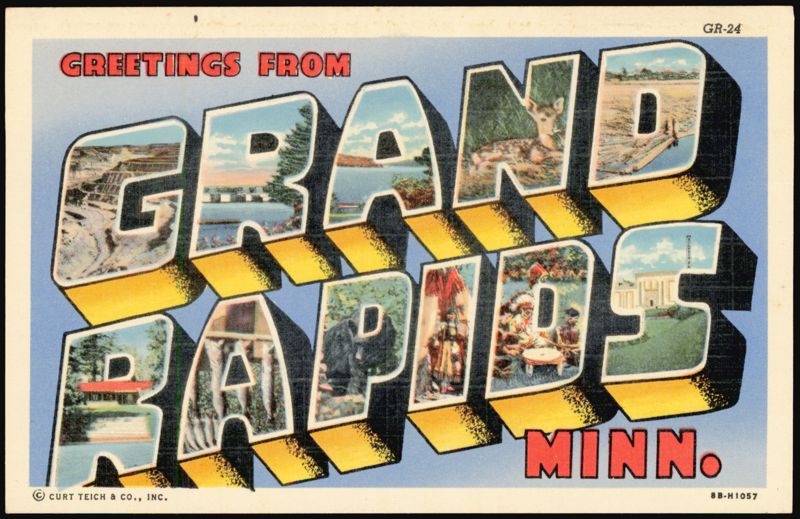 Greetings From Grand Rapids, Large Letter Scenes Minnesota