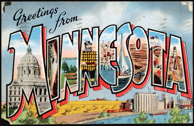 Greetings from Minnesota Large Letter