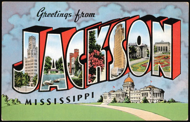 Greetings from Jackson Mississippi Large Letter