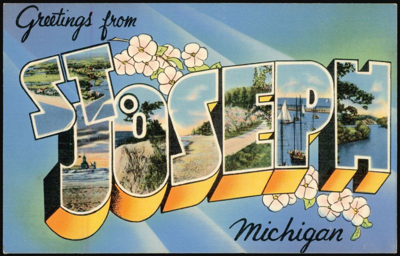 Greetings from St. Joseph Large Letter Michigan