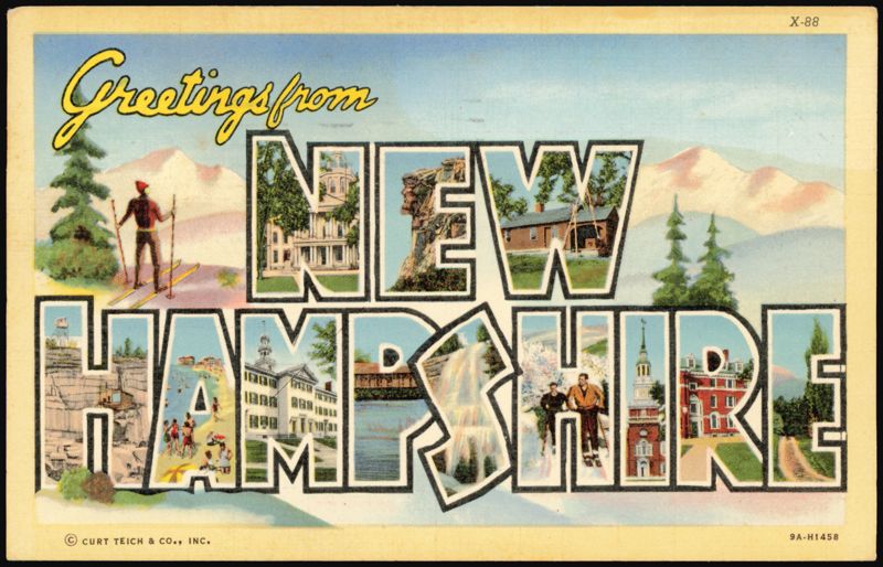 Greetings from New Hampshire Large Letter