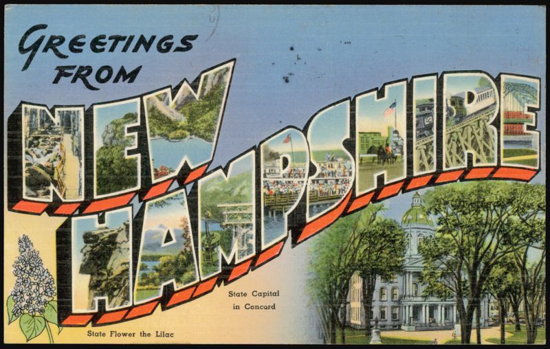Greetings From New Hampshire Large Letter Concord