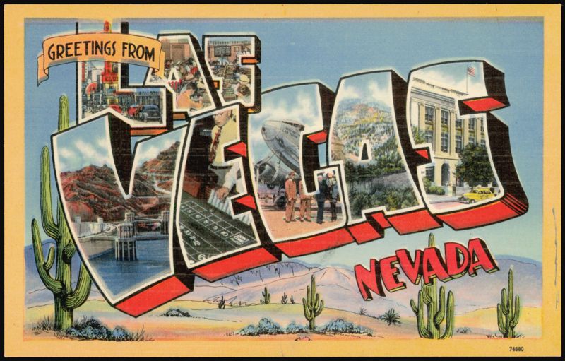 Greetings From Las Vegas Nevada Large Letter